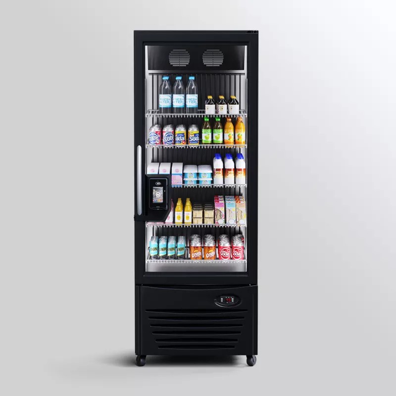 365 Retail Micro-Market glass-front cooler